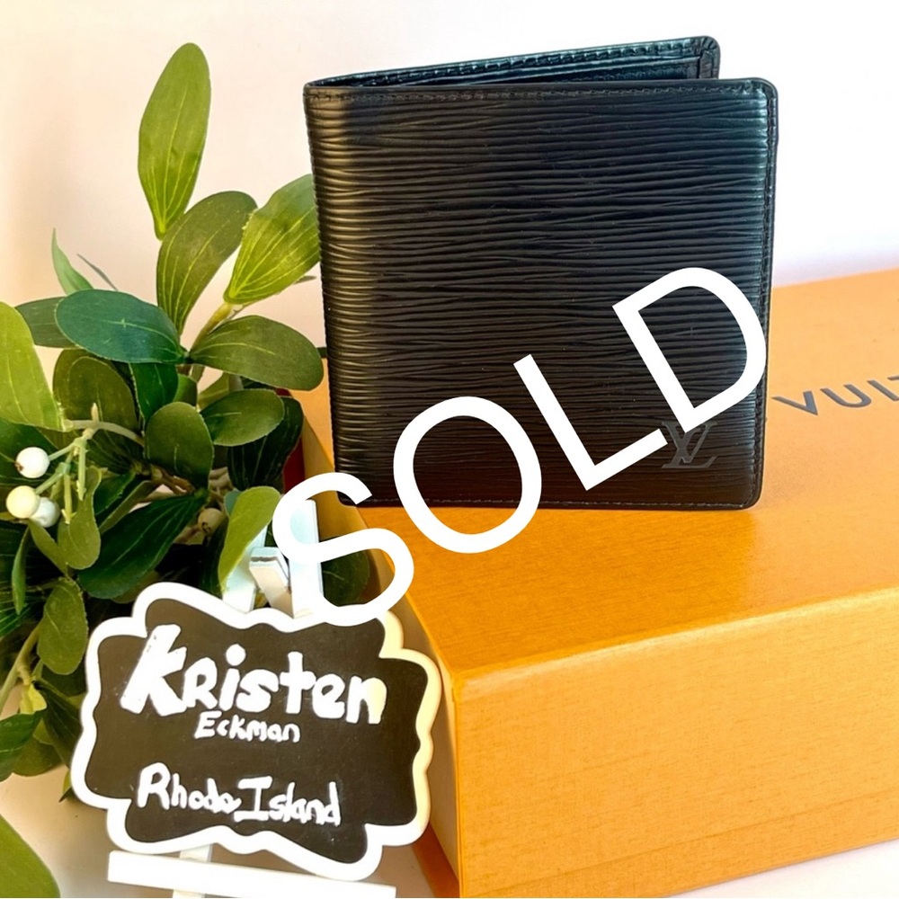 Louis Vuitton Black Epi Wallet